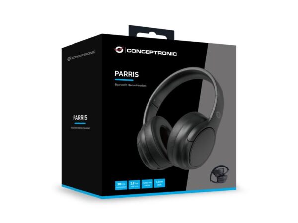 Conceptronic PARRIS03B Bluetooth Stereo Headset, 170 x 185 x 78mm