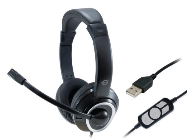 CONCEPTRONIC POLONA01B Stereo USB Headset, 180 x 68 x 165 mm