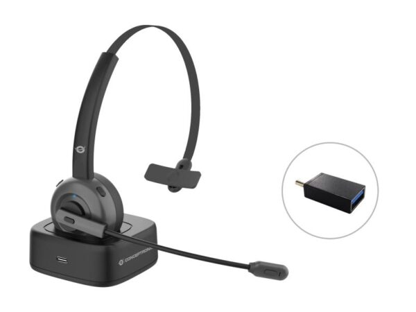 Conceptronic POLONA03BD Bluetooth Mono Headset with Charging Dock