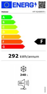 Congelator Heinner HFF-N240NFXF+, clasa energetica: F, No Frost - imagine 3