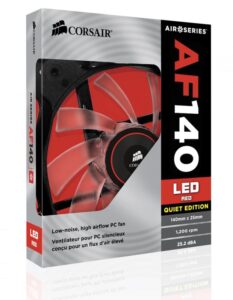 Cooler carcasa Corsair AF140 LED Red Quiet Edition High Airflow - CO-9050017-RLED