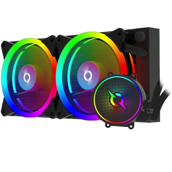 Cooler Procesor Aquarius 240 AIO Black ARGB PWM, compatibil AMD/Intel - AQRYS_AQUARIUS240B