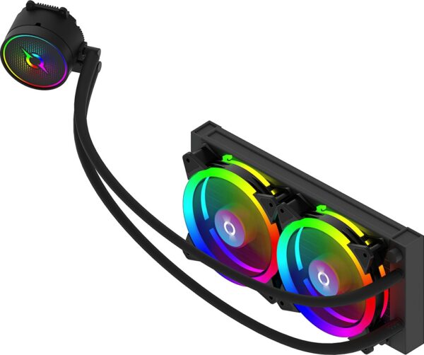 Cooler Procesor Aquarius 240 AIO Black ARGB PWM, compatibil AMD/Intel - AQRYS_AQUARIUS240B