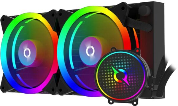 Cooler Procesor Aquarius 240 AIO Black ARGB PWM, compatibil AMD/Intel - AQRYS_AQUARIUS240B