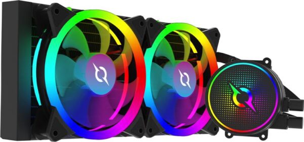 Cooler Procesor Aquarius 240 AIO Black ARGB PWM, compatibil AMD/Intel - AQRYS_AQUARIUS240B