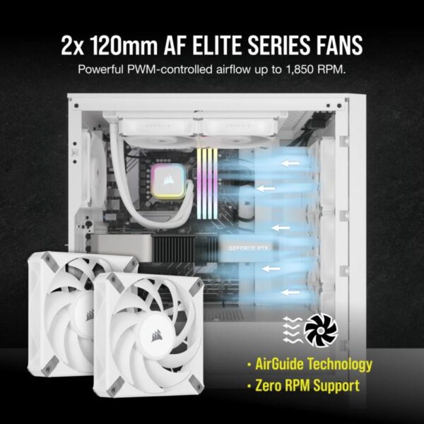 Cooler Procesor CORSAIR H100i RGB ELITE LIQUID ALB - CW-9060078-WW