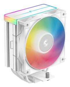 Cooler Procesor DEEPCOOL AG400 ARGB V2 ALB, marime heatsink - R-AG400-WHAMMN-GJD