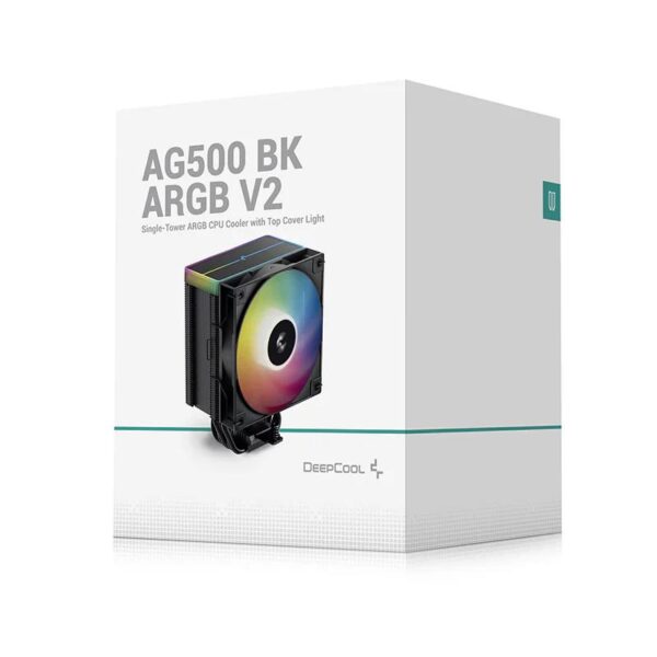 Cooler Procesor DEEPCOOL AG500 ARGB V2 NEGRU, marime heatsink - R-AG500-BKAMMN-GJD