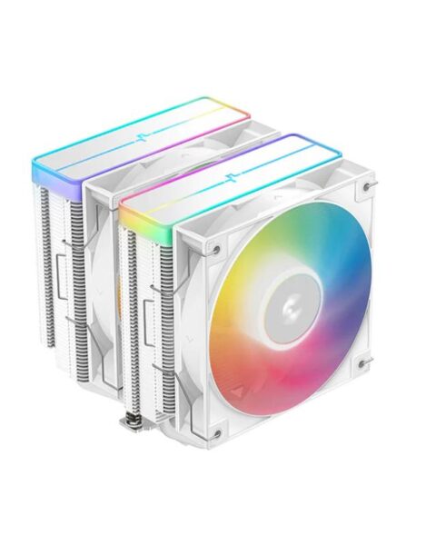 Cooler Procesor DEEPCOOL AG620 ARGB V2 ALB, marime heatsink - R-AG620-WHAMMN-GJD
