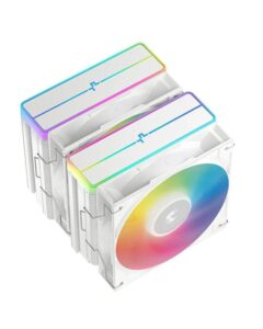 Cooler Procesor DEEPCOOL AG620 ARGB V2 ALB, marime heatsink - R-AG620-WHAMMN-GJD