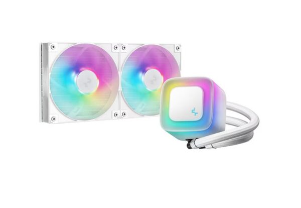 Cooler Procesor DEEPCOOL LE240 V2 ARGB ALB, marime radiator 282mm - R-LE240-WHAMMN-G-2