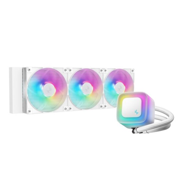 Cooler Procesor DEEPCOOL LE360 V2 ARGB ALB, marime radiator 402mm - R-LE360-WHAMMN-G-2