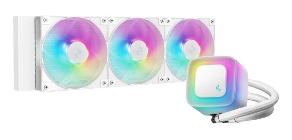 Cooler Procesor DEEPCOOL LE360 V2 ARGB ALB, marime radiator 402mm - R-LE360-WHAMMN-G-2