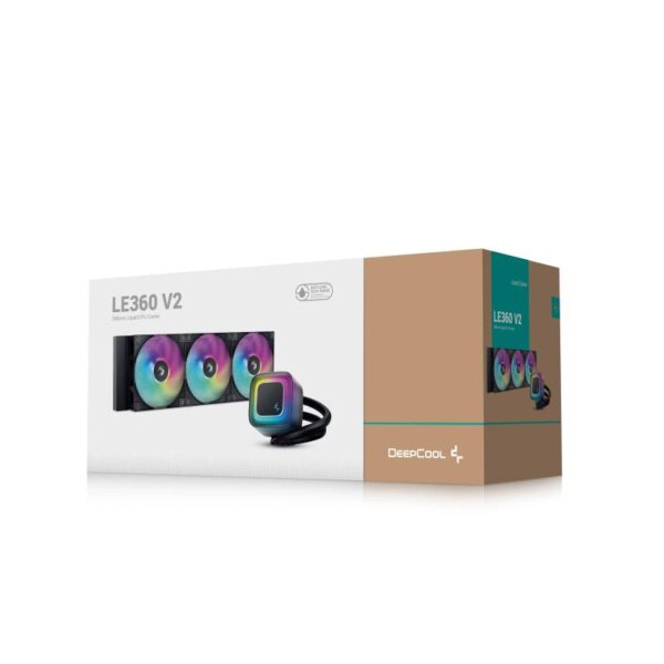 Cooler Procesor DEEPCOOL LE360 V2 ARGB NEGRU, marime radiator 402mm - R-LE360-BKAMMC-G-2