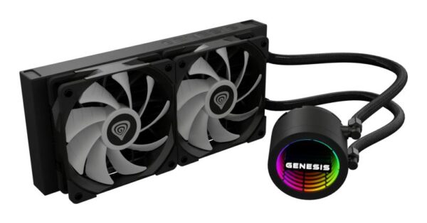 Cooler Procesor GENESIS HYDRIA 240 ARGB NEGRU, dimensiune radiator - NLG-2319