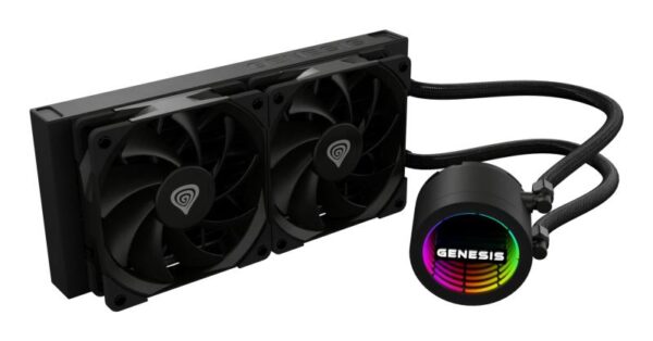 Cooler Procesor GENESIS HYDRIA 240 NEGRU, dimensiune radiator 276x120x27mm - NLG-2318