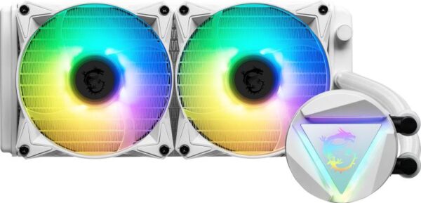 Cooler CPU MSI MAG CORELIQUID 240R V2 WHITE, 2 fans, 240 mm