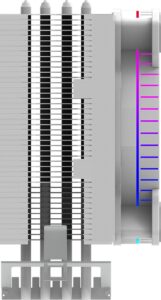 Cooler Procesor URANUS LS White ARGB PWM, compatibil Intel/AMD - AQRYS_URANUSLSW - imagine 4