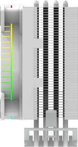 Cooler Procesor URANUS LS White ARGB PWM, compatibil Intel/AMD - AQRYS_URANUSLSW - imagine 5