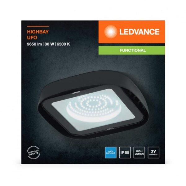 Corp LED industrial Ledvance HIGHBAY UFO, 80W, 220-240V, 9650 lm - 000004058075843400