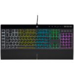 Tastatura Gaming Corsair K55 PRO, Iluminare RGB iCUE, Negru - CH-9226765-NA