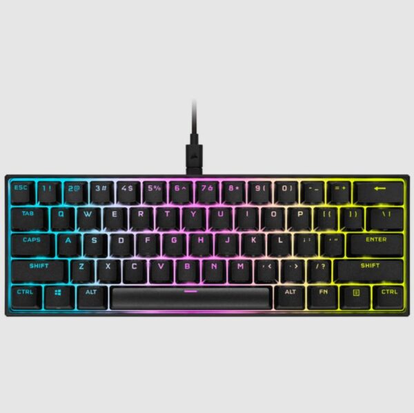 Tastatura Gaming Mecanica Corsair K65 Mini 60%, Iluminare RGB iCUE - CH-9194010-NA