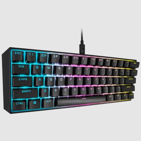 Tastatura Gaming Mecanica Corsair K65 Mini 60%, Iluminare RGB iCUE - CH-9194010-NA