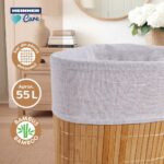 COS DE RUFE DIN BAMBUS PENTRU COLT, 35x35x60 CM, 55 L - HR-FM-CR35