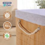 COS DE RUFE DREPTUNGHIULAR DIN BAMBUS, 40x30x60 CM, 70 L - HR-FM-CR40