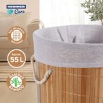 COS DE RUFE ROTUND DIN BAMBUS, 35x60 CM, 55 L - HR-FM-CR30