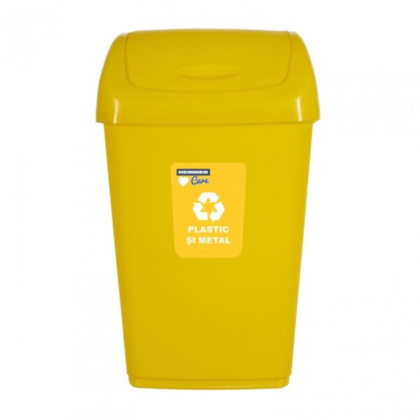 ﻿COS GUNOI CAPAC BATANT, RECICLARE ECO 35 L, GALBEN, HEINNER CARE - HR-AL-35G