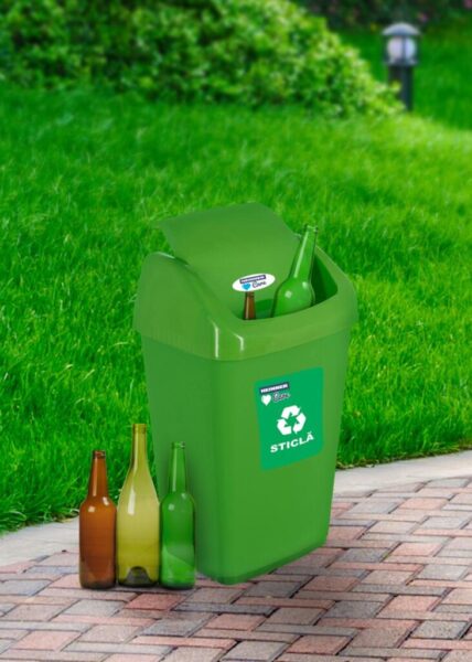 ﻿COS GUNOI CAPAC BATANT, RECICLARE ECO 35 L, VERDE, HEINNER CARE - HR-AL-35V