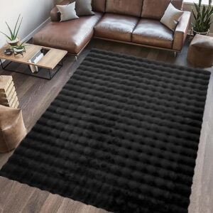 COVOR BLANITA PAOPAO 160X230 CM BLACK - HR-PAOPRUG160-BLK