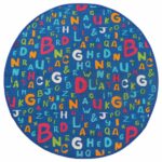 Covor Heinner copii printat Alfabet 110 cm - HR-KDRUG110ABC