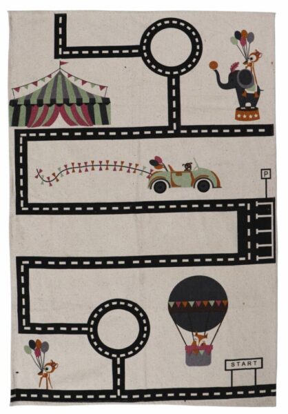 Covor Heinner copii printat Joc 90x130 cm - HR-KDRUG130GAME