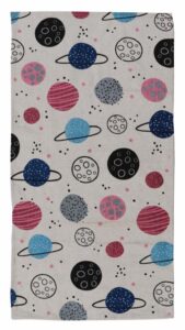 Covor Heinner copii printat Planete 90x130 cm - HR-KDRUG130PLNT