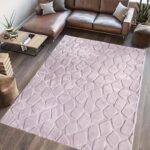 Covor, model in relief, Stone, 120x160 BRW - HR-STNRUG120-BRW