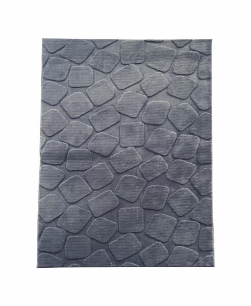 Covor, model in relief, Stone, 200x300 GRI - HR-STNRUG200-GRI