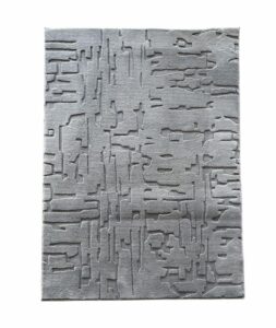 Covor, model in relief, Vista, 120x160 GRI - HR-VSTRUG120-GRI