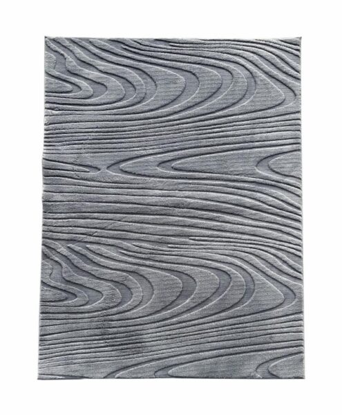 Covor, model in relief, Wave, 160x230 GRI - HR-WAVRUG160-GRI
