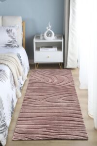 Covor, model in relief, Wave, 80x150 BRW - HR-WAVRUG80-BRW