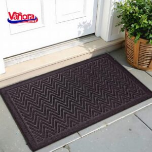 COVORAS INTRARE 40X60 CM TEXTIL+CAUCIUC, CLASSIC NEGRU - VN-MCF-CMCN