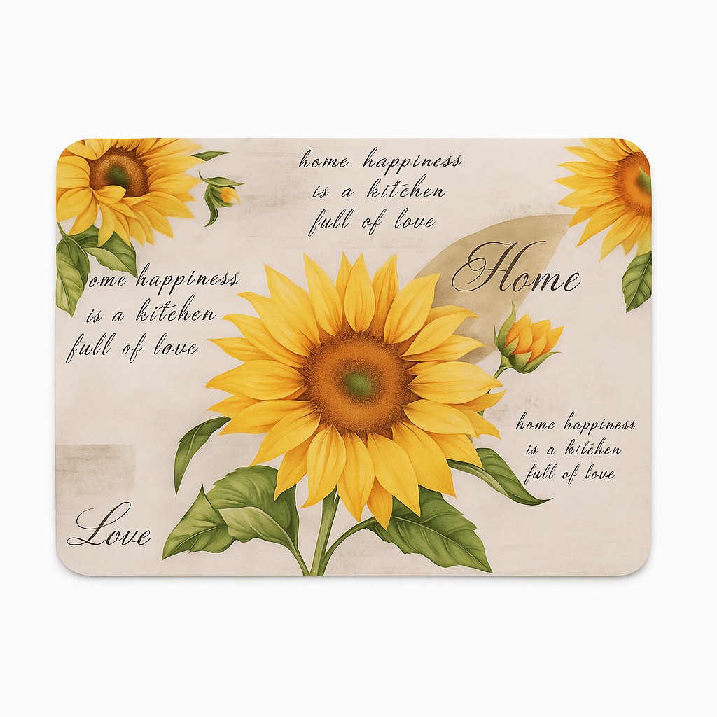Covoras printat 40x60 Sunflower - HR-RUG40X60-FLW Covoras printat 40x60 Sunflower - HR-RUG40X60-FLW