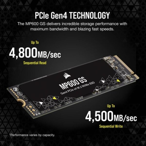 CR SSD MP600 GS 500GB M.2 NVMe PCIe 4 - CSSD-F0500GBMP600GS