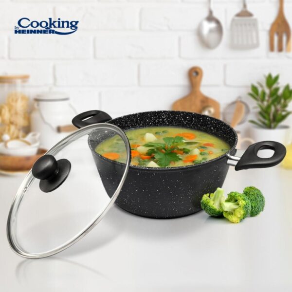 CRATITA ALUMINIU FORJAT 22x9CM, 2.8L ONIX, COOKING BY HEINNER - HR-NL-22S