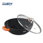 CRATITA ALUMINIU+CAPAC 28X8 CM, 4.1L, DARK LINE, COOKING BY HEINNER - HR-SCO-A28C