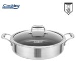 CRATITA CU CAPAC, 30x7.8 CM, 4.8 L, TITANIUM3, COOKING BY HEINNER - HR-MRK-30C