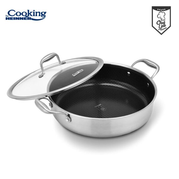CRATITA CU CAPAC, 30x7.8 CM, 4.8 L, TITANIUM3, COOKING BY HEINNER - HR-MRK-30C