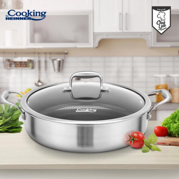 CRATITA CU CAPAC, 30x7.8 CM, 4.8 L, TITANIUM3, COOKING BY HEINNER - HR-MRK-30C