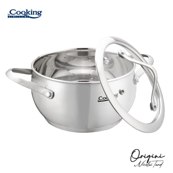 CRATITA INOX+CAPAC 16X9 CM, 1.8L, NICOLAI TAND, ORIGINI - HR-RW-T018C